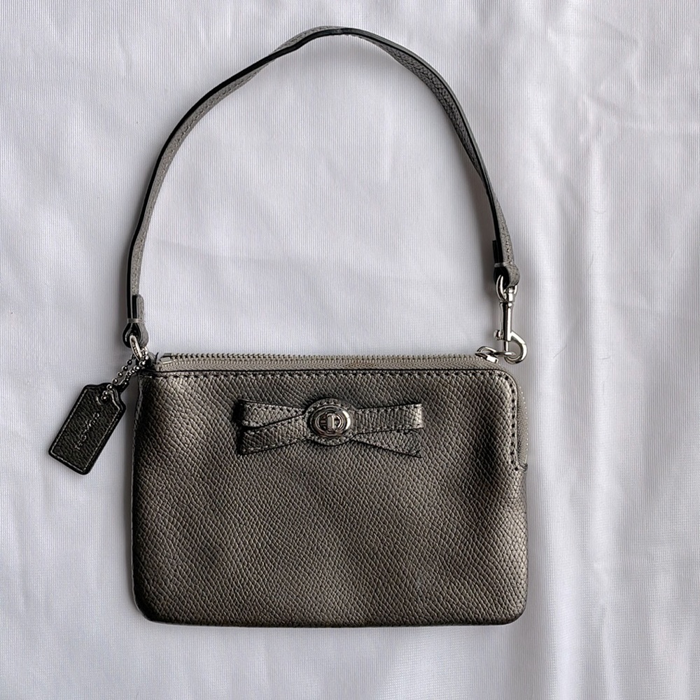 Coach Metallic Leather Wallet/Wristlet
